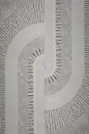 Dywan 120x170 Crystal 4 Abstrakcyjny Nowoczesny szary / beżowy
