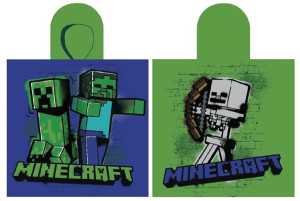 Ponczo z kapturem 55x110 Minecraft Gra Ręcznik dla dziecka