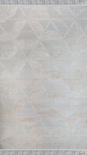 Dywan 50x80 LeMans 1 Geometryczny srebrny szary