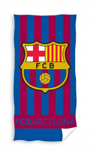 Ręcznik Plażowy Kąpielowy 70x140 FC Barcelona Klubowy Oryginalny bawełna