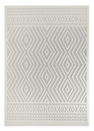 Dywan 80x150 Didar 4 Ornament kremowy jasnoszary