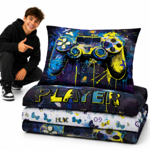 Pościel Świecąca w ciemności 160x200 Gamer Pad do gry konsola