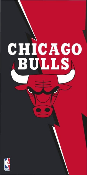 Ręcznik Plażowy Kąpielowy 70x140 NBA Chicago Bulls Klubowy Bawełna