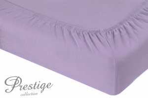 Prześcieradło Jersey z gumką 180x200 Jasny Fiolet Prestige Collection 160 g/m2