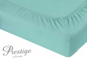 Prześcieradło Jersey z gumką 120x200 Miętowe Prestige Collection 160 g/m2