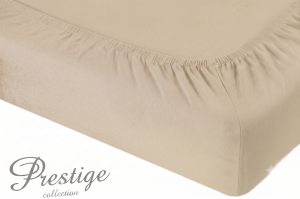 Prześcieradło Jersey z gumką 160x200 Beż Prestige Collection 160 g/m2