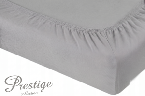 Prześcieradło Jersey z gumką 120x200 Szary Prestige Collection 160 g/m2