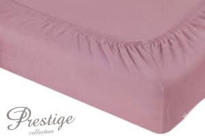 Prześcieradło Jersey z gumką 60x120 Pudrowy Róż Prestige Collection 160 g/m2