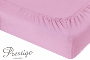 Prześcieradło Jersey z gumką 160x200 Jasny Róż Prestige Collection 160 g/m2