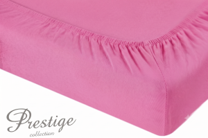 Prześcieradło Jersey z gumką 90x200 Ciemny Róż Prestige Collection 160 g/m2