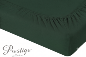 Prześcieradło Jersey z gumką 220x200 Ciemno Zielony Prestige Collection 160 g/m2