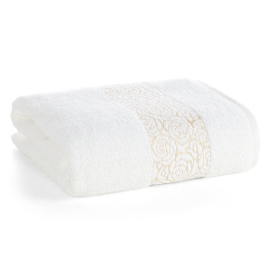 Ręcznik 70x140 Iris Kremowy Premium bawełna 500g