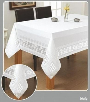 Obrus plamoodporny biały 140x180 MESA LUX