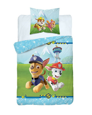 Pościel dziecięca Psi Patrol 160x200 Bawełna