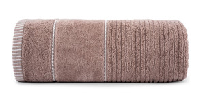 Ręcznik 70x140 Teo pudrowy 470g 100% bawełna z welurem