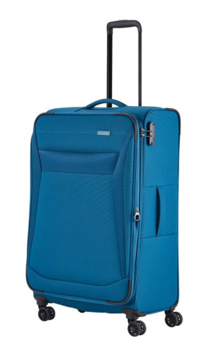 Walizka Travelite 77cm Duża L Chios Niebieska Petrol
