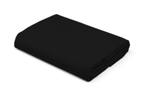 Prześcieradło Satynowe z gumką 220x200 Czarne