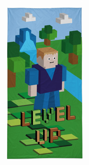 Ręcznik Plażowy Kąpielowy 70X140 MINECRAFT STEVE