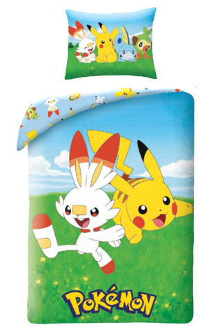 Pościel bawełniana 140x200 Pokemon Pikachu