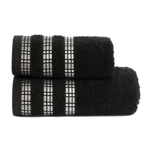 Ręcznik 70x140 czarny luxury Markizeta