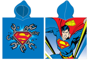 PONCZO Z KAPTUREM Superman Ręcznik