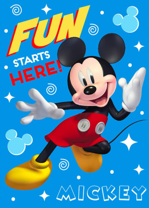 Koc Polarowy Narzuta 100x140 Mickey Myszka Miki Disney