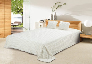 Narzuta Dekoracyjna 170x210 2 stronna L LUXIMA Ecru
