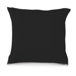 Poszewka Jersey na jasiek 40x40 na zamek Czarna