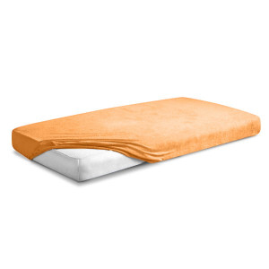 Prześcieradło Frotte z Gumką 150/160x190/200 PREMIUM Łososiowe