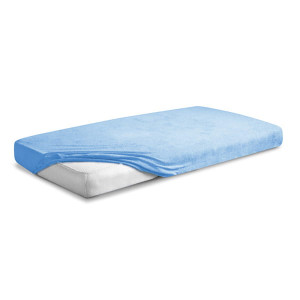 Prześcieradło Frotte z Gumką 90/100x190/200 PREMIUM Blado Niebieskie