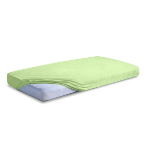 Prześcieradło Frotte z Gumką 110/120x190/200 CLASSIC Limonkowe
