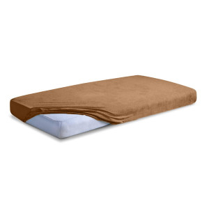 Prześcieradło Frotte z Gumką 210/220x190/200 CLASSIC Jasnobrązowe