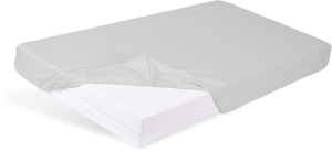 Prześcieradło BAWEŁNIANE z gumą 70x140x10 Popielate