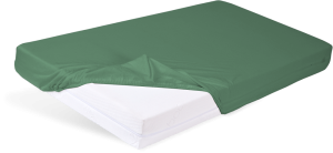 Prześcieradło BAWEŁNIANE z gumą 70x140x10 Zielone