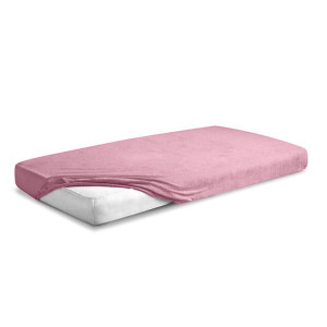Prześcieradło Frotte z gumą CLASSIC 60x120x10 Różowe