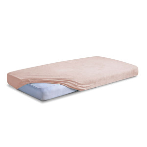 Prześcieradło Frotte z gumą CLASSIC 70x140x10 Odcienie Różu