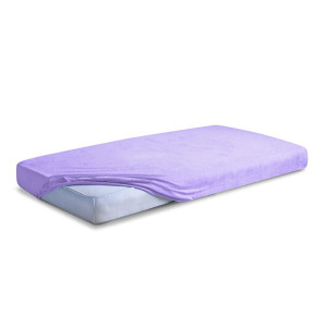Prześcieradło Frotte z gumą CLASSIC 70x140x10 Wrzosowe