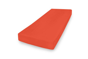 Prześcieradło Jersey z gumą 110/120x190/200 PREMIUM Ciemny Pomarańcz