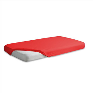 Prześcieradło Jersey z gumą 130/140x190/200 PREMIUM Ciemny Pomarańcz