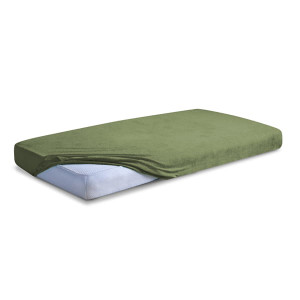 Prześcieradło Jersey z gumą 130/140x190/200 PREMIUM Zielone