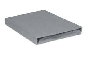 Prześcieradło Jersey z gumą 150/160x190/200 PREMIUM Ciemnoszare