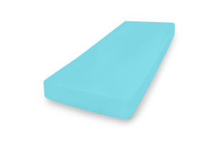 Prześcieradło Jersey z gumą 210/220x190/200 PREMIUM Turkusowe