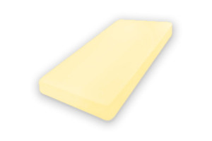 Prześcieradło Jersey z gumą 60x120x10 PREMIUM Krem/Żółte