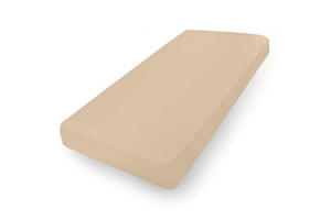 Prześcieradło Jersey z gumą 70x140x10 PREMIUM Beżowe