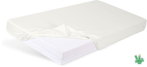 Prześcieradło Bambusowe Bamboo Z Gumką 110/120x190/200x20 Białe/Jasnożółte