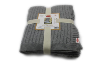 Koc Bawełniany Scotty 150x125 Szary