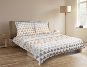 Pościel satynowa Matex PREMIUM 220x200 Geometryczna Wzór
