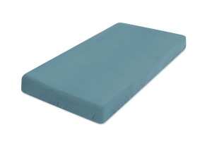 Prześcieradło MUSLIN Z Gumą 70x140x10 W Pudełku Turkusowe