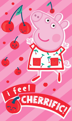 Ręcznik 30x50 Świnka Peppa 100% Bawełna do przedszkola
