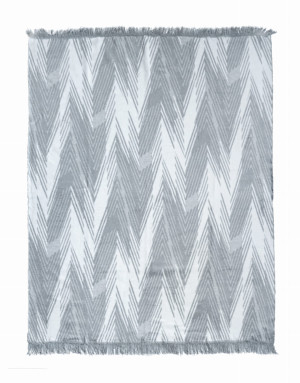Koc Mozaika Popiel 150x200 Bawełna Premium